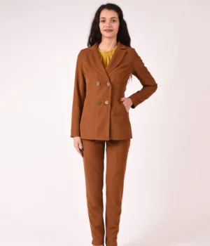 Дамски Костюм - Велурен - БРИК - За офиса - RenyStyle.bg