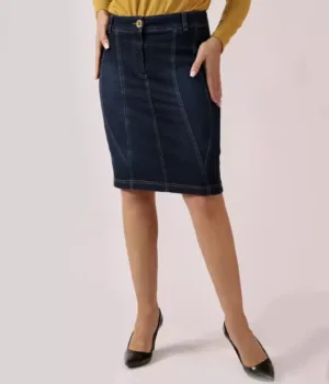 Дънкова пола Криста - Поли - RenyStyle.bg
