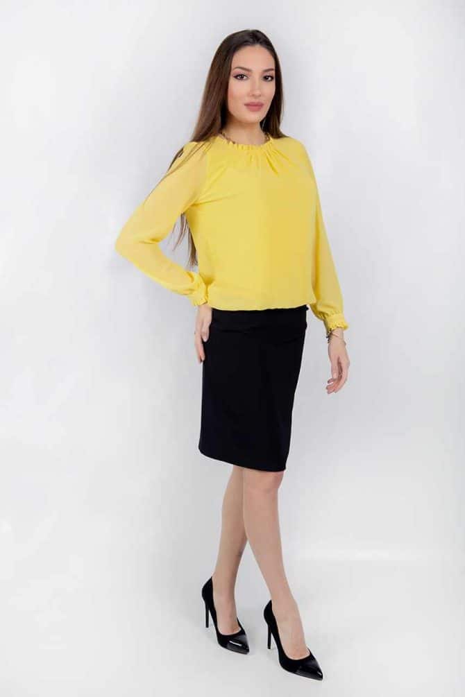 Блуза Азалея Шифон в Жълто